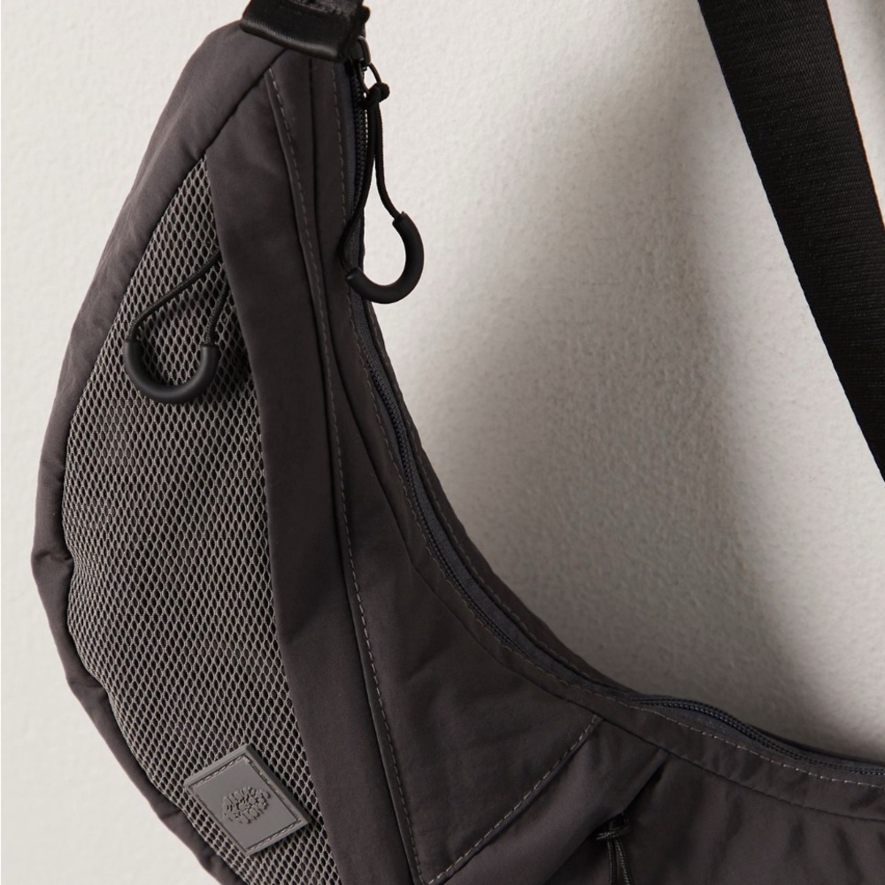 Free People Nothing But Net Black Sling Bag